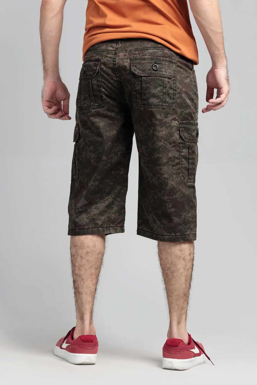 Men's Stretch Denim Shorts - Green