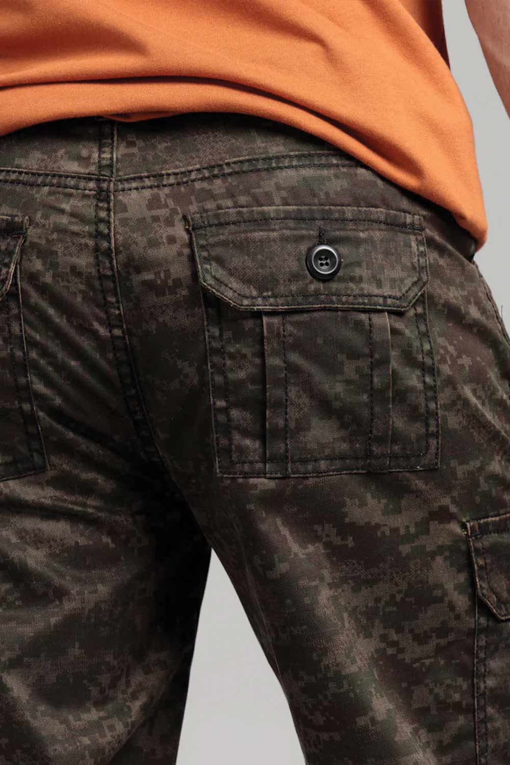 Men's Stretch Denim Shorts - Green