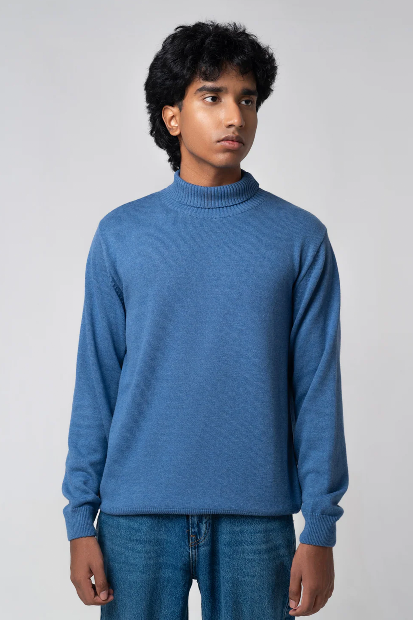 Men’s Turtle Neck Sweater - Navy