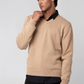 Men’s V-Neck Cardigan - Beige