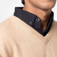 Men’s V-Neck Cardigan - Beige