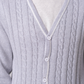 Men’s V-Neck Cardigan - Grey