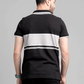 Men's Yarn Dyed Pique Polo Shirt - Jet Black & Quiet Grey