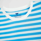 Men's Yarn Dyed Striped T-Shirt - Cyan Blue
