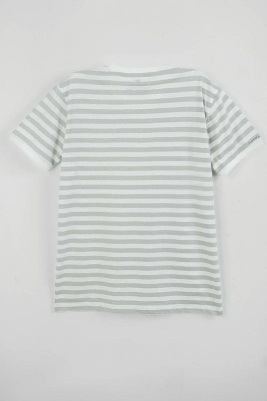 Men's Yarn Dyed Striped T-Shirt - Oyster Mushroom