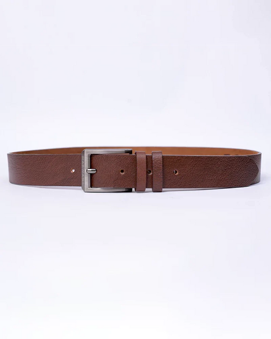 Men’s Brown Basic Buckle Belt