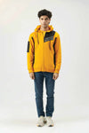 Men’s Yellow Hoodie with black accents

