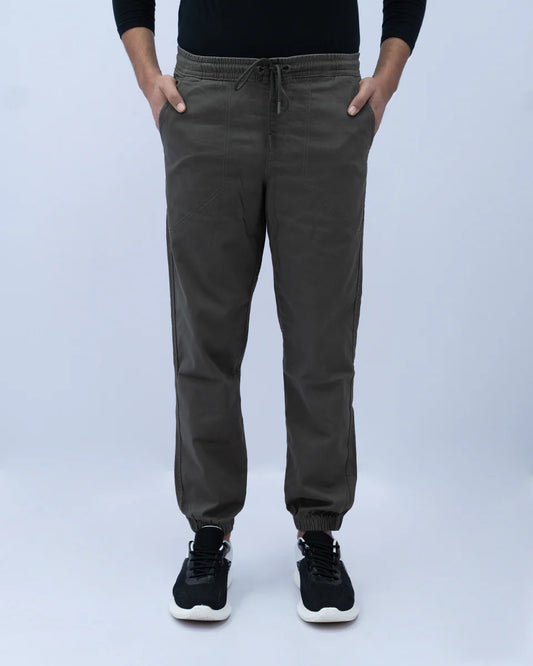Men’s olive jogger trousers