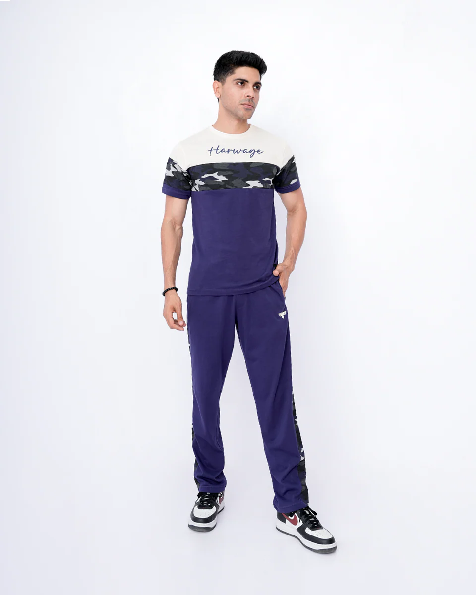 Men’s Cut & Sew Two-Piece Set