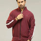 Men’s Maroon Regular Fit Tracksuit