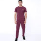 Men’s Solid Maroon Co-Ord Set