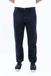 Men’s black elasticated chino pants