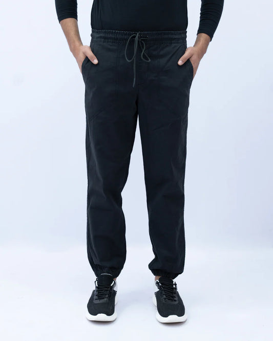 Men’s black jogger trousers
