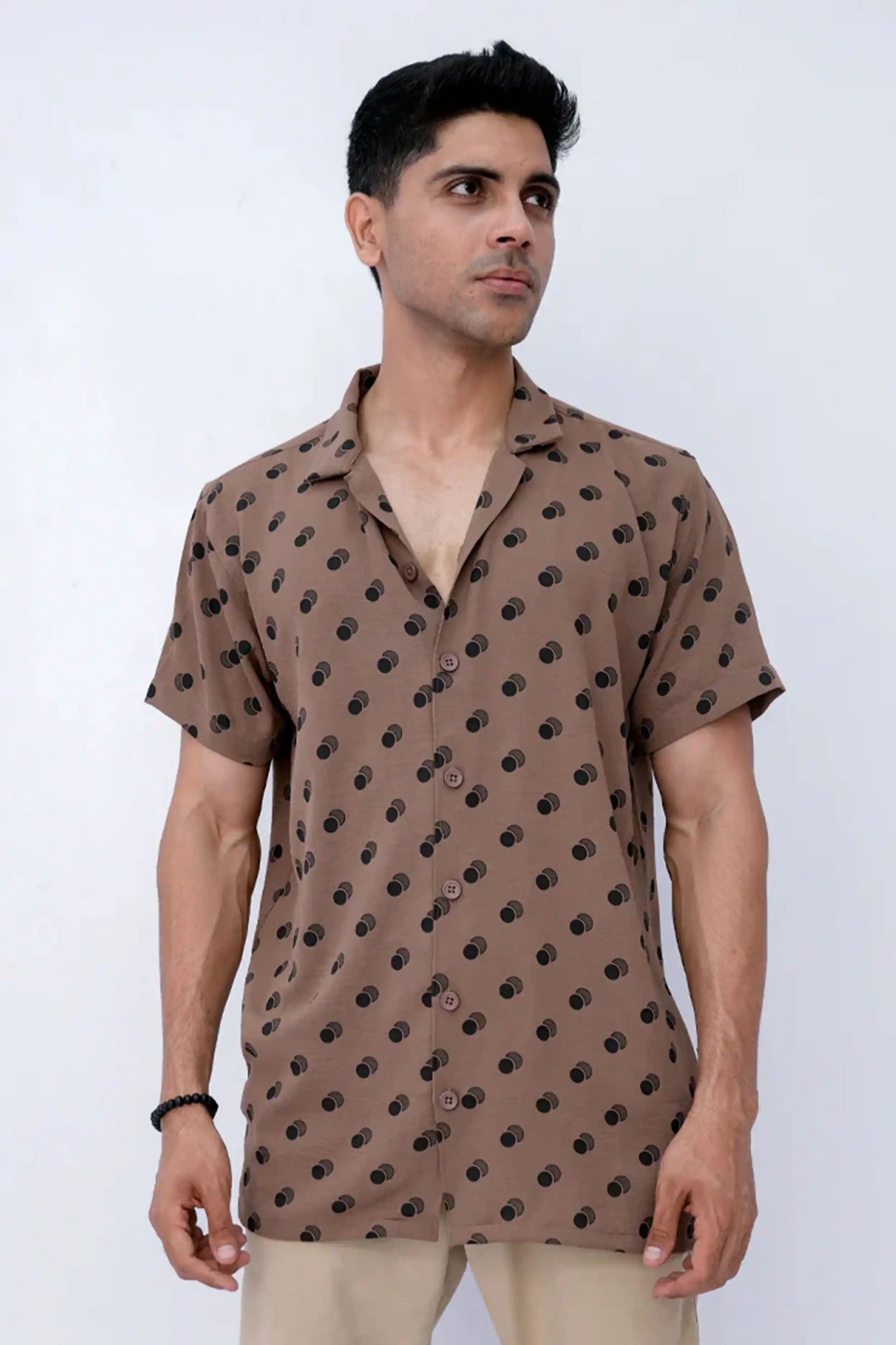 Men’s brown casual shirt