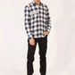 Men’s checkered casual dress shirt