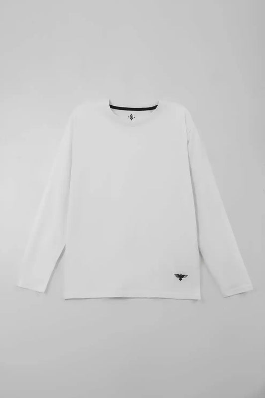 Men’s classic white full sleeve T-shirt