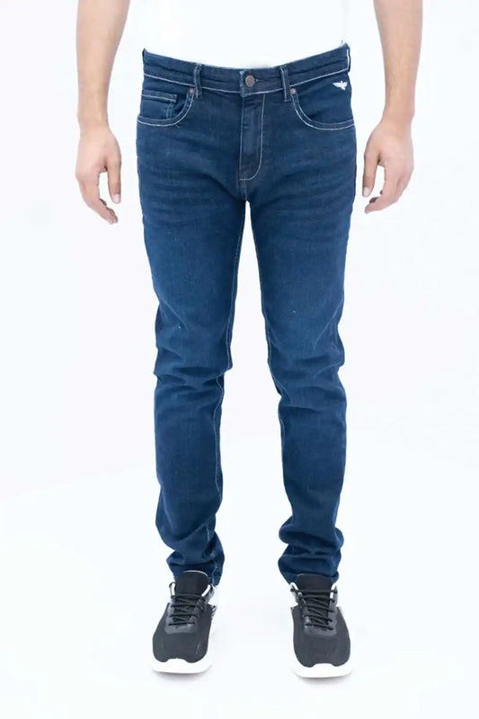 Men’s dark blue carrot fit jeans