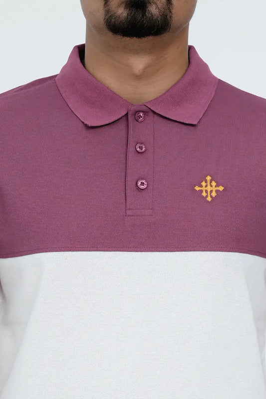 Men’s hawthorn cutline polo shirt