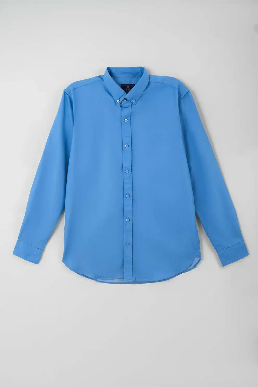 Men’s jasper blue casual woven shirt