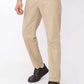 Men’s khaki elasticated chino pants