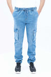 Men’s light blue jogger jeans
