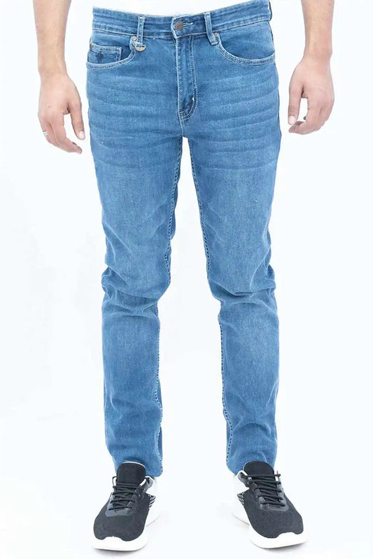 Men’s light blue slim fit denim jeans