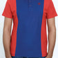 Men’s red cutline polo shirt