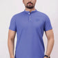 Mens very peri band neck polo shirt