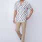 Men’s white casual shirt with modern slim fit