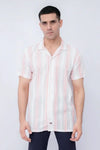 Men’s white resort collar shirt