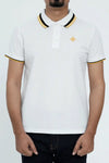 Men’s white tipping polo shirt