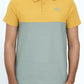 Men’s yellow/green cutline polo shirt