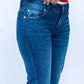 Mid blue denim jeans with logo 