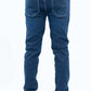 Mid blue slim carrot jeans
