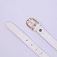 Minimalist white ladies belt accessory