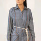 Women’s Multi Checkered Tunic Dress Shirt