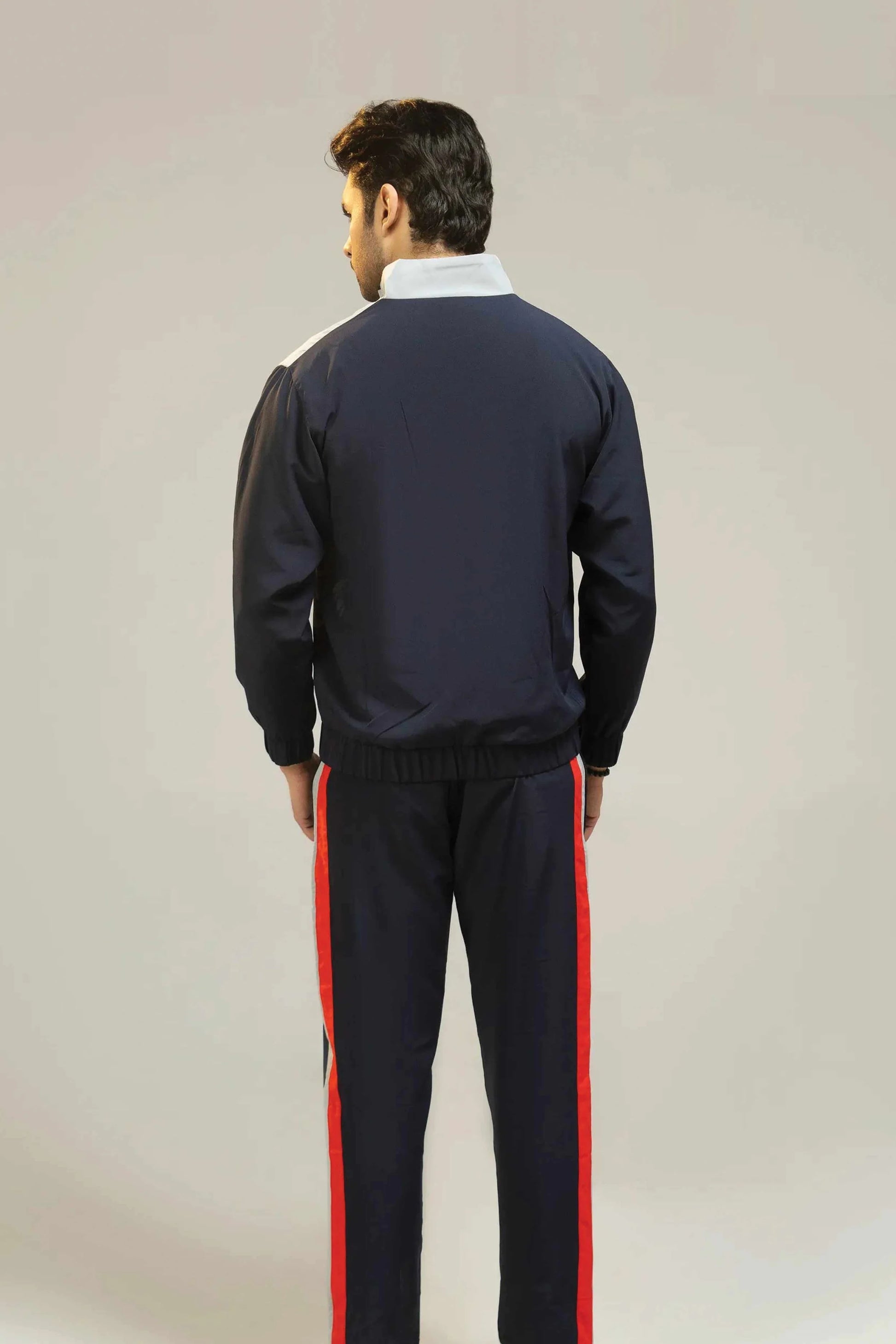 Navy tracksuit back view