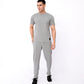 Men’s neutral grey solid co-ord set