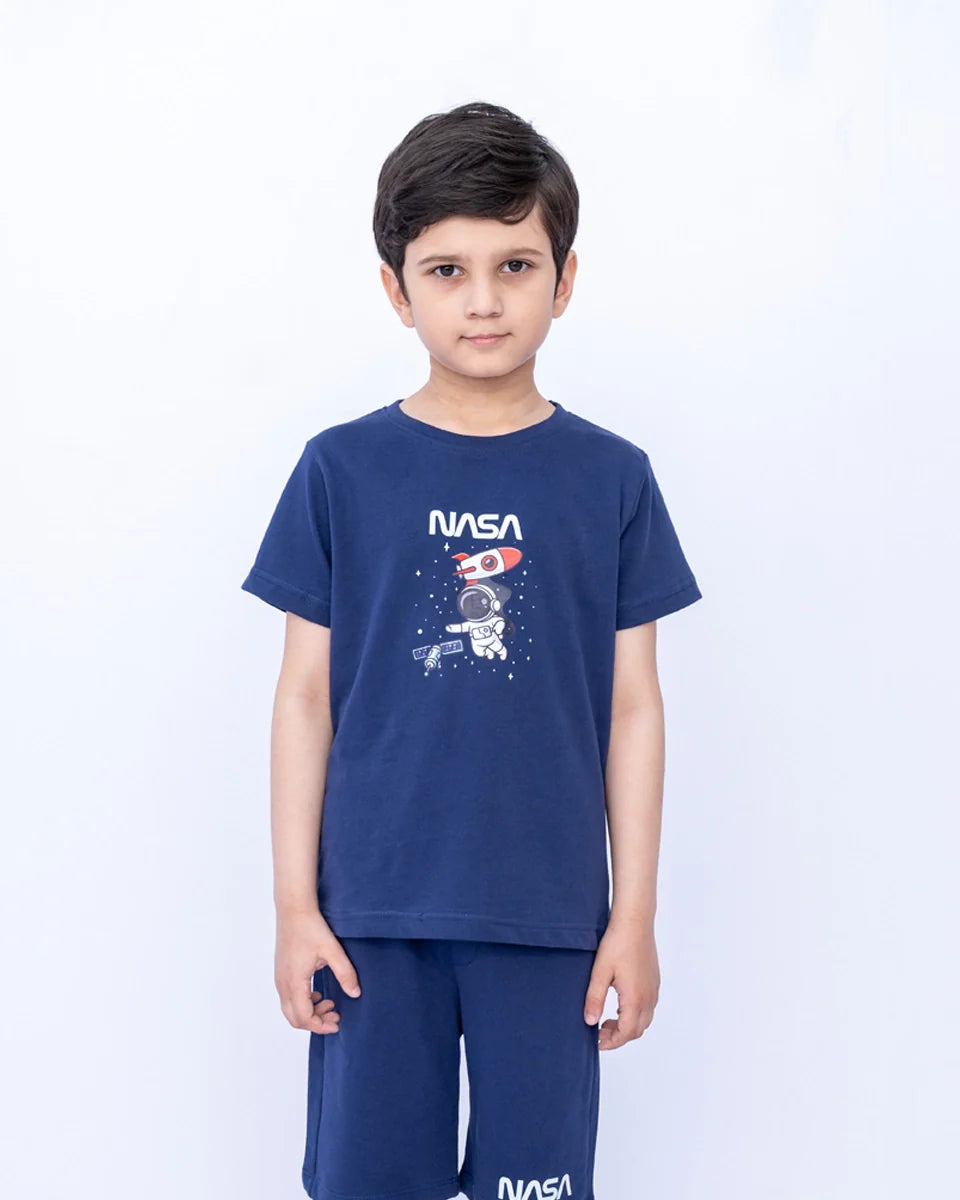 Boys’ Ocean Cavern Printed Cord Set