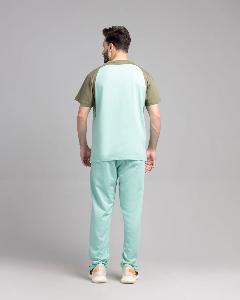 Ocean wave two-piece set back view