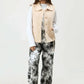 Women’s Off-White Rabbit Wool Sleeveless Coat