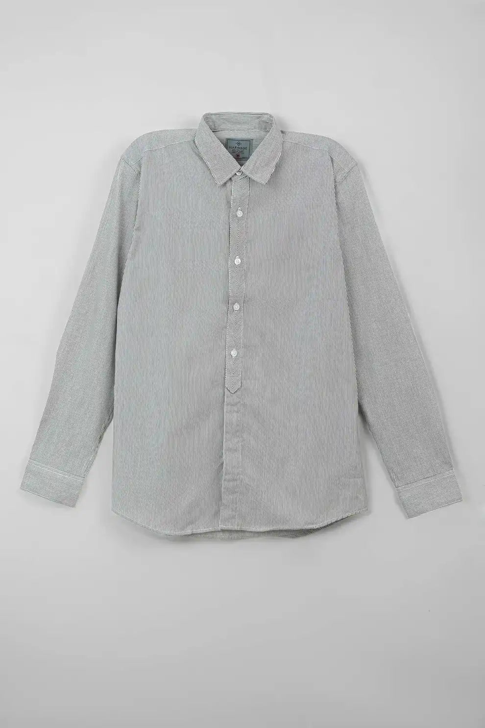 Men’s off-white casual woven shirt