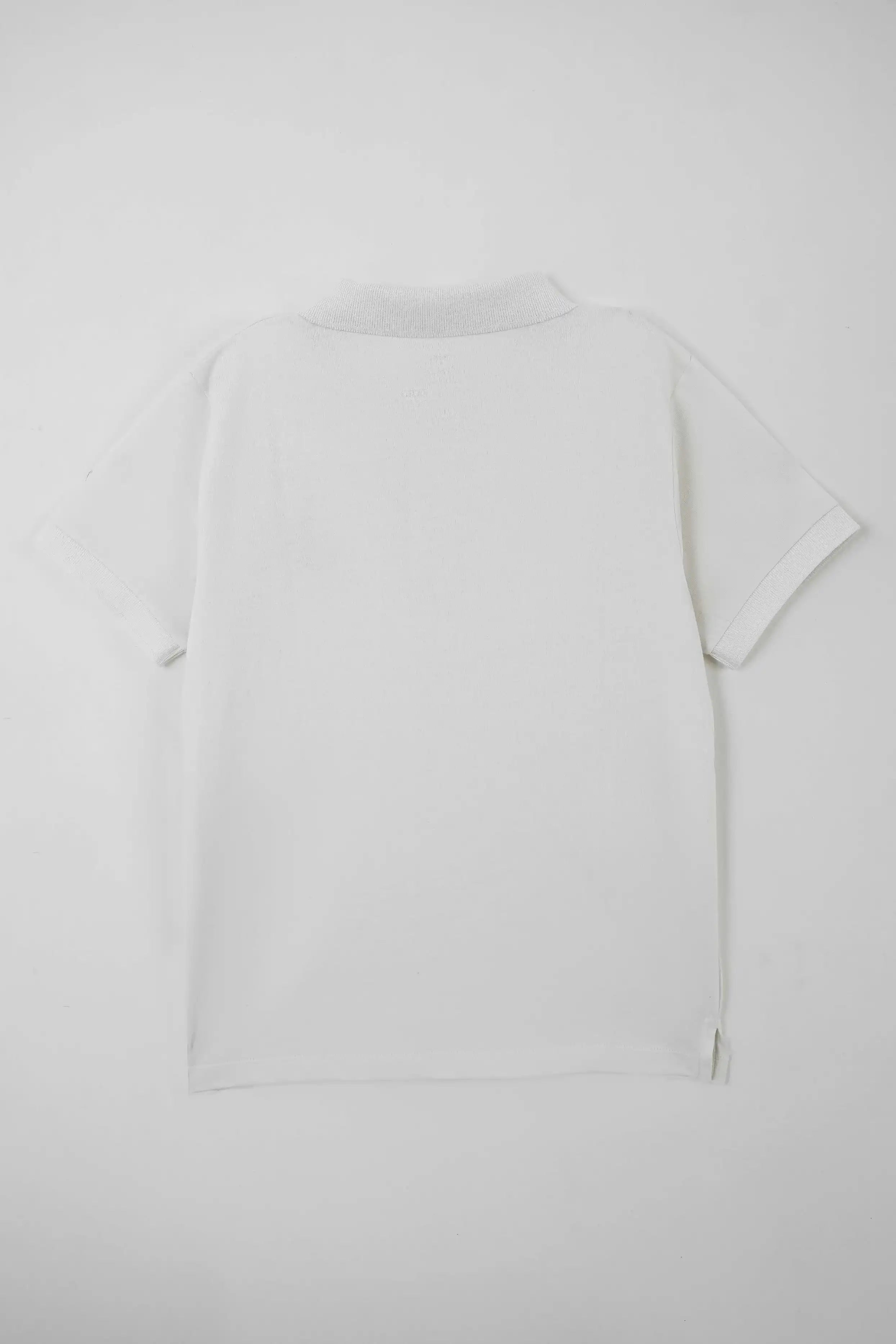 Optic White Regular Fit Cotton Polo Shirt