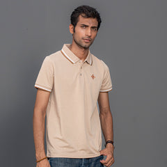 Men Plain Contrast Tipping Polo Shirt - 5 Colors