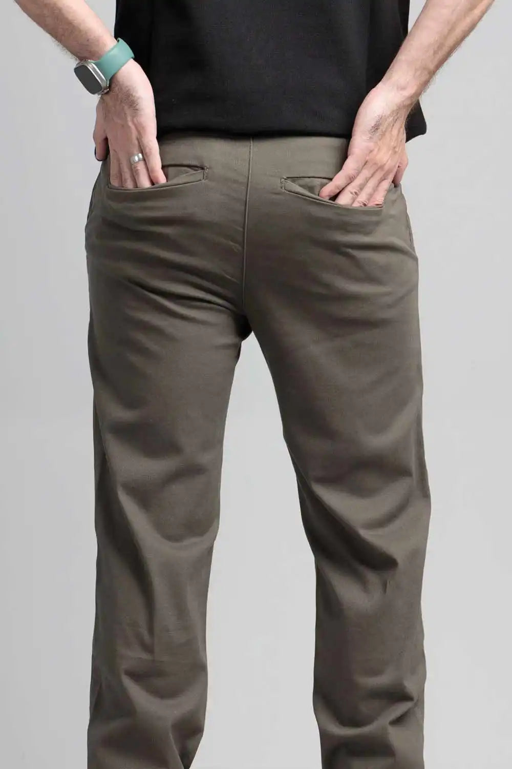 Person wearing brown pants