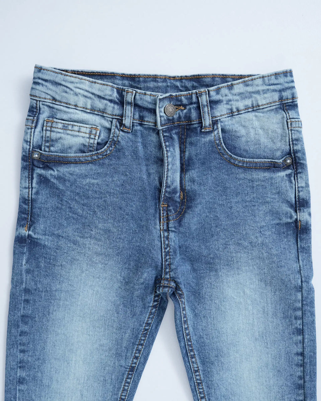 Acid Wash Regular Straight Jeans