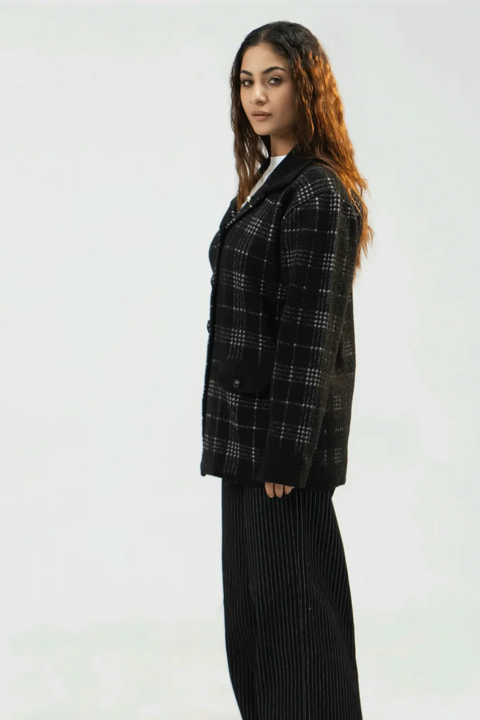 Regular fit jersey black side view