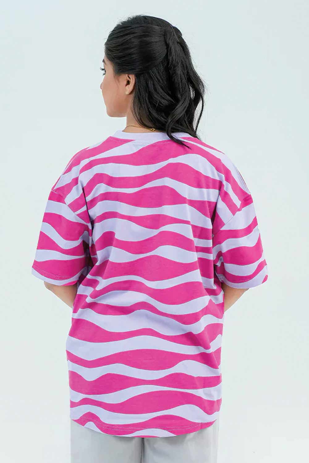 Rotatory Print Waves - Pink