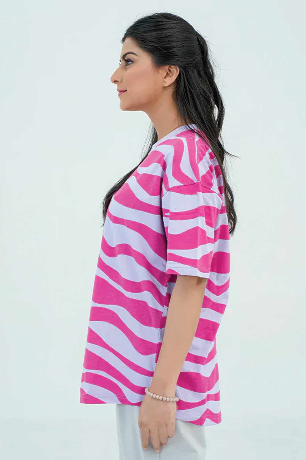 Rotatory Print Waves - Pink