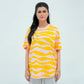 Rotatory Print Waves - Mustard Yellow